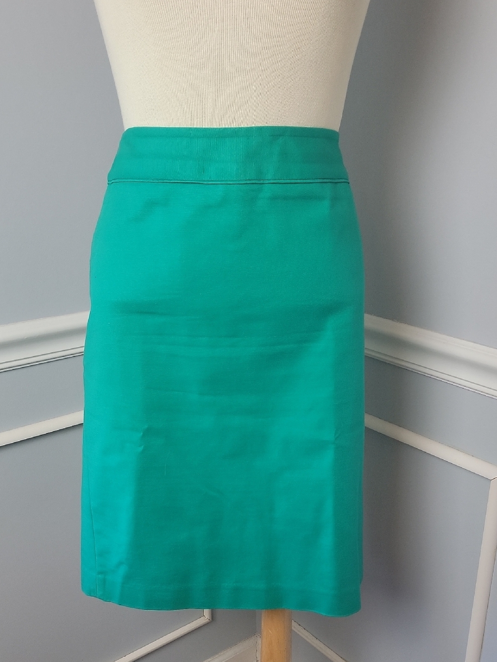 LIZ CLAIBORNE Green Stretch Professional Career Office Straight Pencil Skirt 10